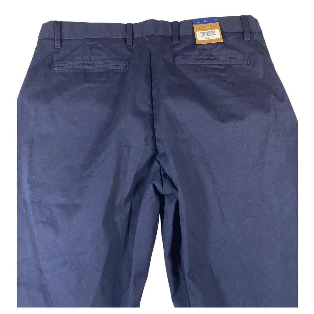 Charles Tyrwhitt Mens Navy Slim Fit Lightweight Trouser Pants 36W 30L TRT0409NAV - Picture 4 of 11